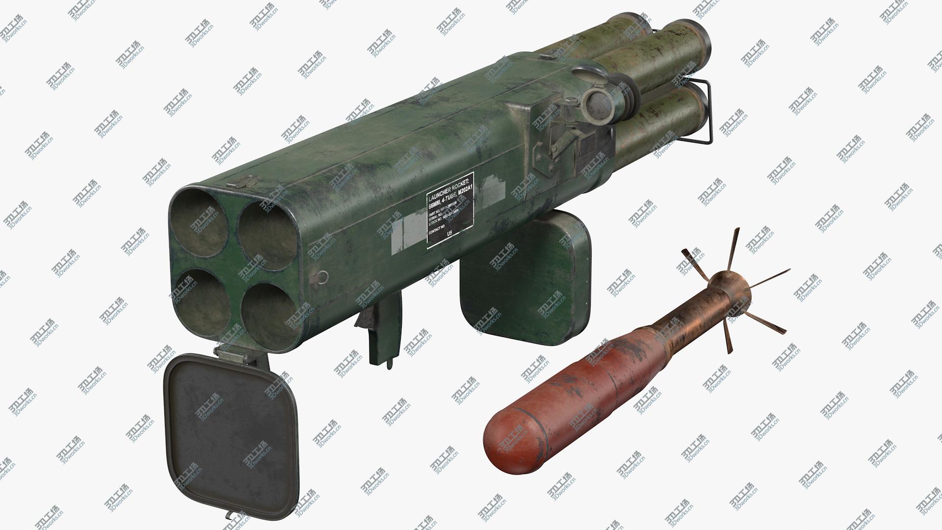 images/goods_img/2021040162/Incendiary Rocket Launcher M202A1 FLASH Set Dusty 3D model/1.jpg